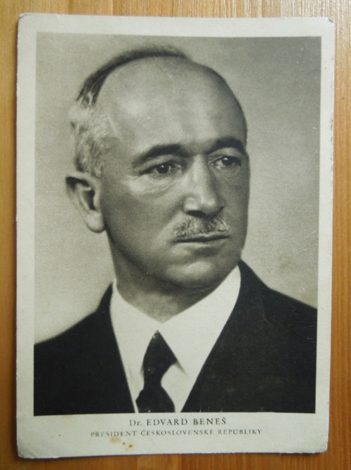 Stará neprošlá pohlednice Dr. Edvard Beneš — foto 1