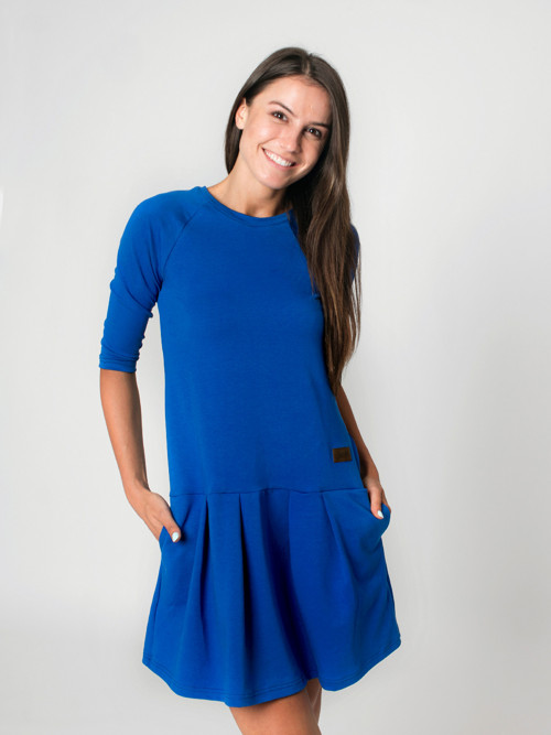 Drexiss dámské podzimní šaty GAB QUEEN BLUE