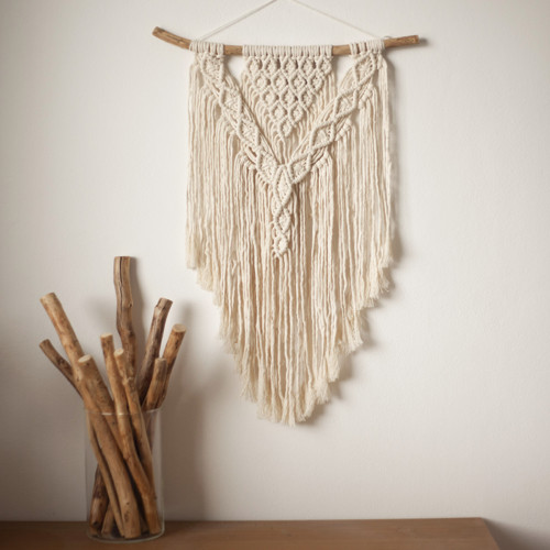 Přírodní macramé větší — foto 1
