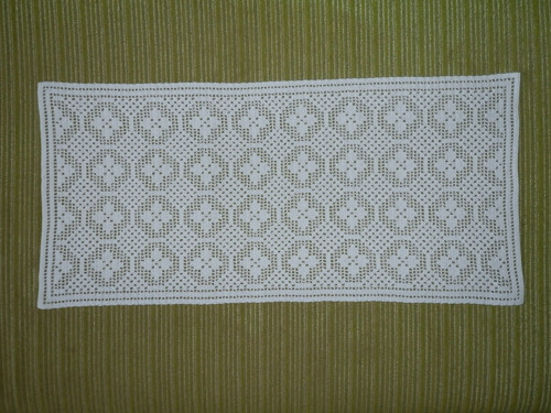 VÝPRODEJ 42 - háčkovaná dečka, cca 70x33 cm — foto 1