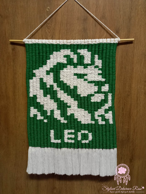 Macramé dekorace na zeď Lev — foto 1