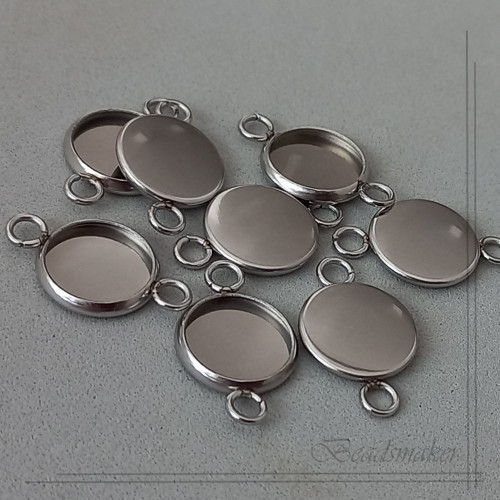 Lůžko, nerezová ocel, 20x12 mm - 2 ks