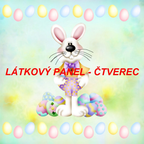 Bavlněný panel 25x25 cm - skladem