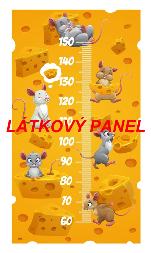Bavlněný panel, dětský metr 65x120 cm - skladem