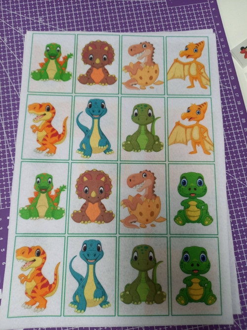 1,2mm Tvrdý filc DINO-PEXESO -QuietBook