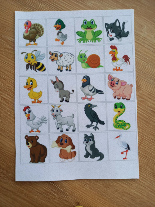 1,2mm Tvrdý filc ZVÍŘÁTKA -QuietBook