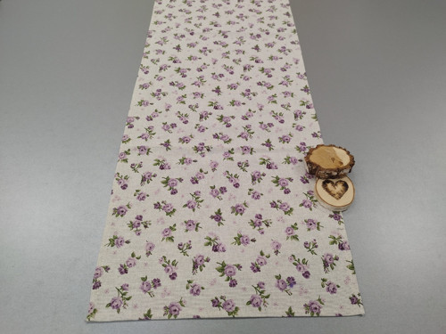 Šerpa 40*140cm FIALOVÉ RŮŽIČKY