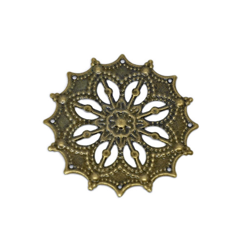 Filigrán vykrajovaný bronz 43mm, 1ks