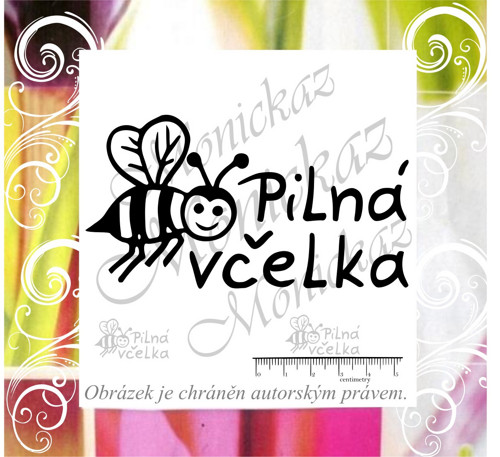 Pilná včelka 672. Motivační razítko.