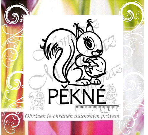 Pěkné veverka 415. Razítko. — foto 1