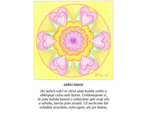 Zářící srdce-kartičky 10x13