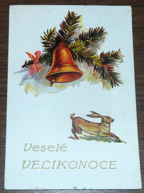 POHLEDNICE velikonoční, Veselé Velikonoce 1954