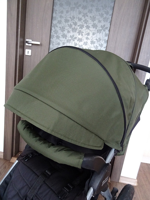Stříška ke kočárku Britax + madlo - Khaki