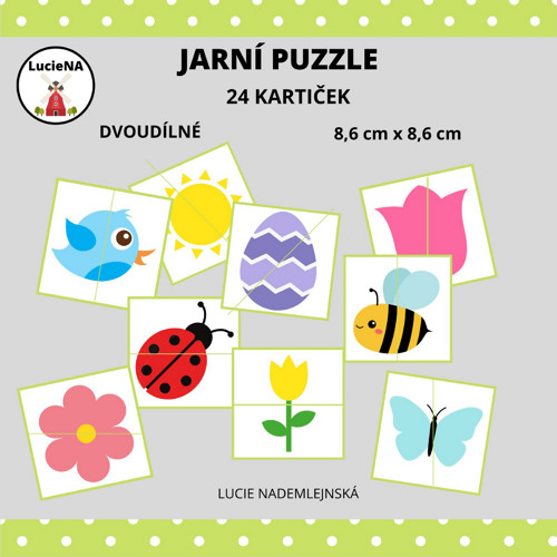 JARNÍ PUZZLE pro mladší děti