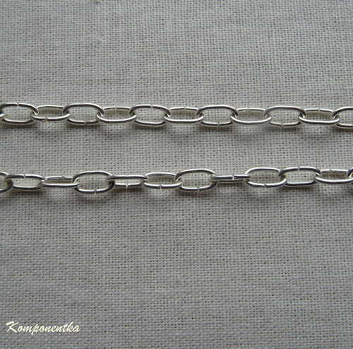 Řetízek kovový 4mm 0,8m