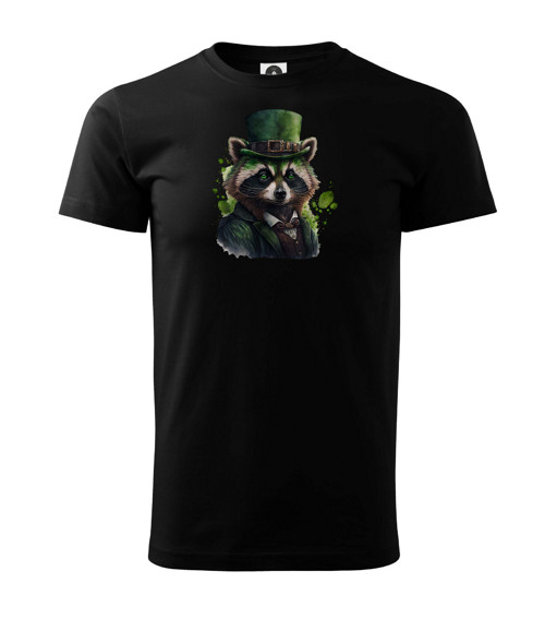 Tričko St. Patrick's Day Raccoon