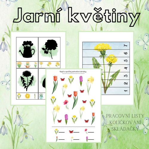 Jarní květiny, soubor aktivit