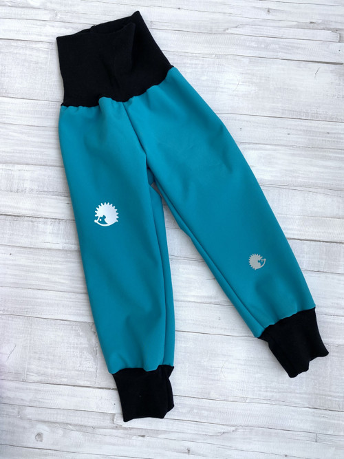 Softshell kalhoty Basic petrole/reflex VEL. 86-140