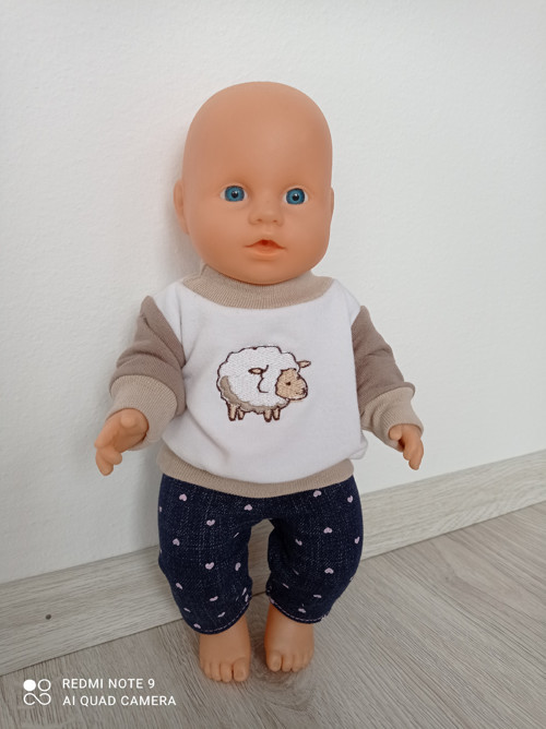 Mikinka pro panenku miminko ve 2 velikostech