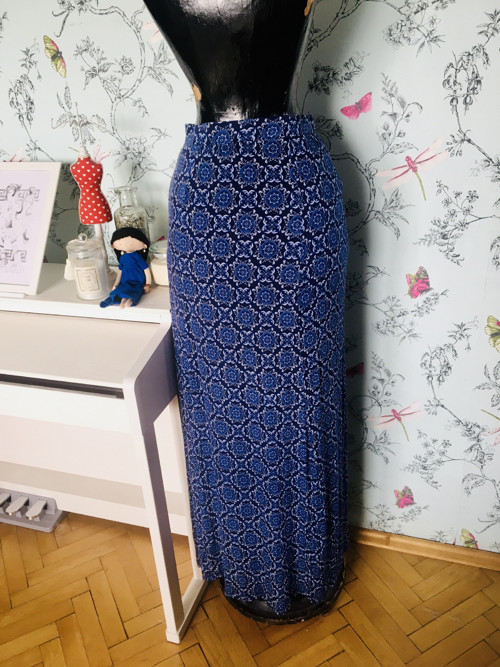 Sukně boho jarní modrobílá — foto 1