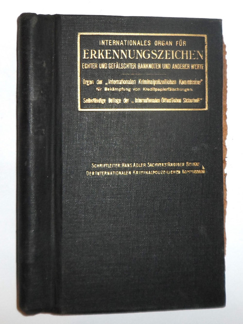 Pevná VAZBA Kriminalpolizellichen Kommission 1930