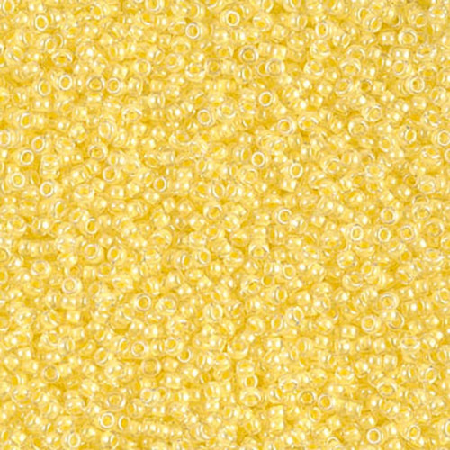 Miyuki Round 15/0 - Yellow Lined Crystal, 5 g