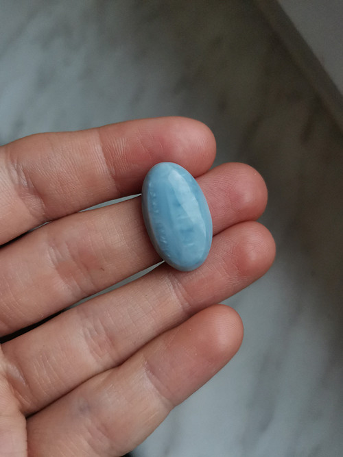 Modrý opál kabošon AA+ — foto 1