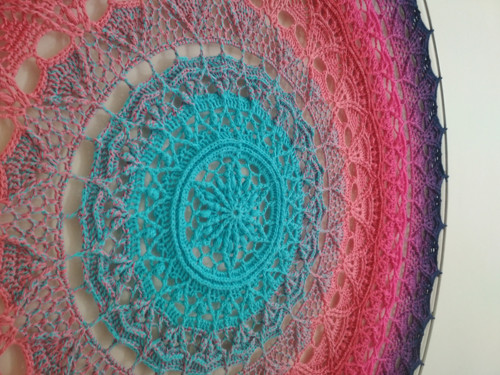 Háčkovaná mandala 80 cm