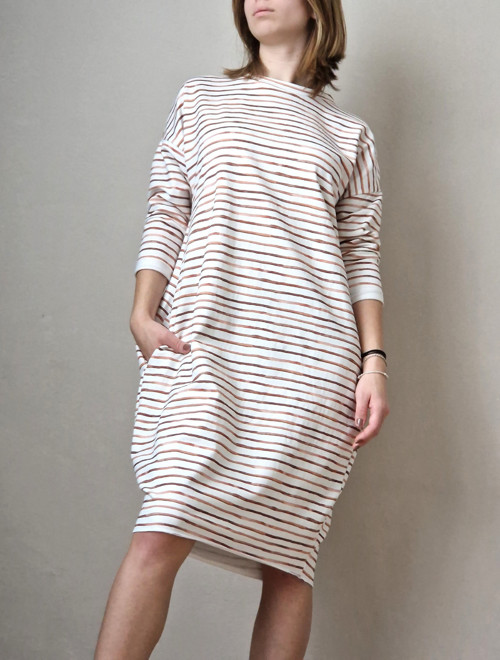Oversize teplákové šaty/tunika SONIA v. S