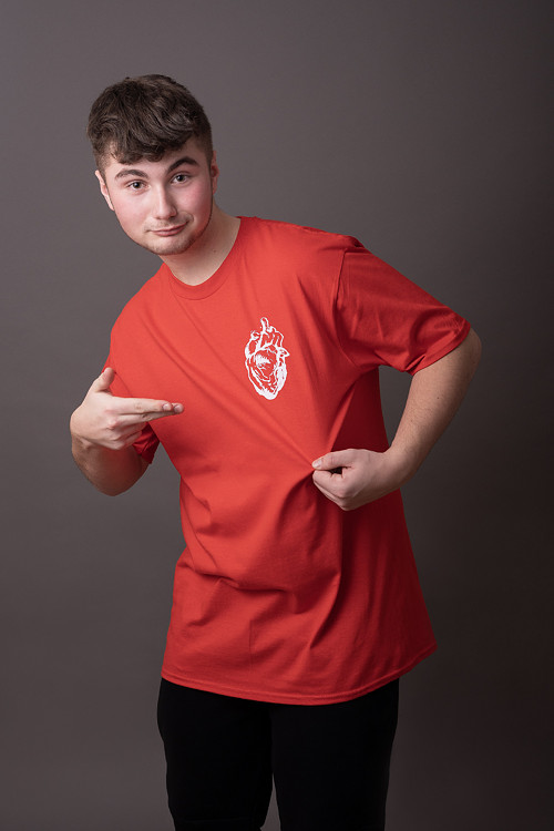 Srdeční autorské triko Klid, prosím! (pánské L,XL)