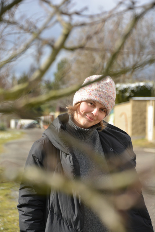 Čepice melír slonová kost
