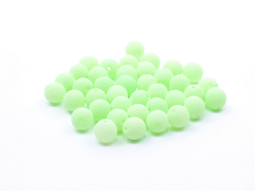 Korálky Estrela BONDELI 6 mm Soft Lime - 10 ks