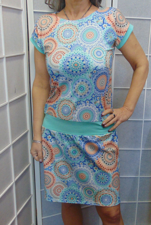Šaty Mentol mandala — foto 1