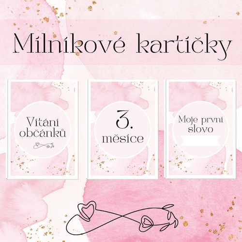 Milníkové kartičky - SWEET