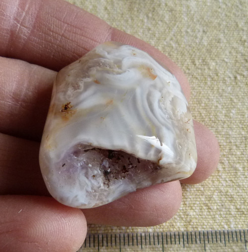 Achát peříčkový - 3,8 cm — foto 1