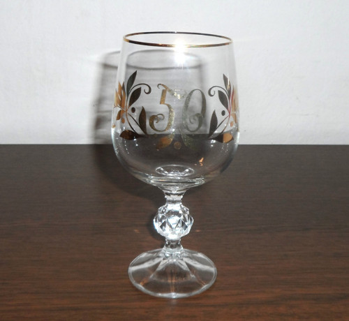SKLENIČKA k 50. narozeninám, Bohemia Crystal