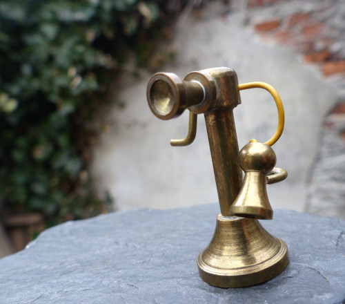 Telefon...mosazná miniatura