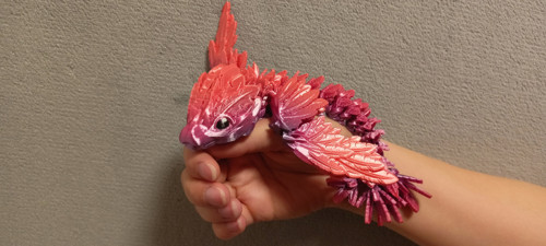Mládě Opeřeného Hada - 21 cm - 3D Tisk — foto 1