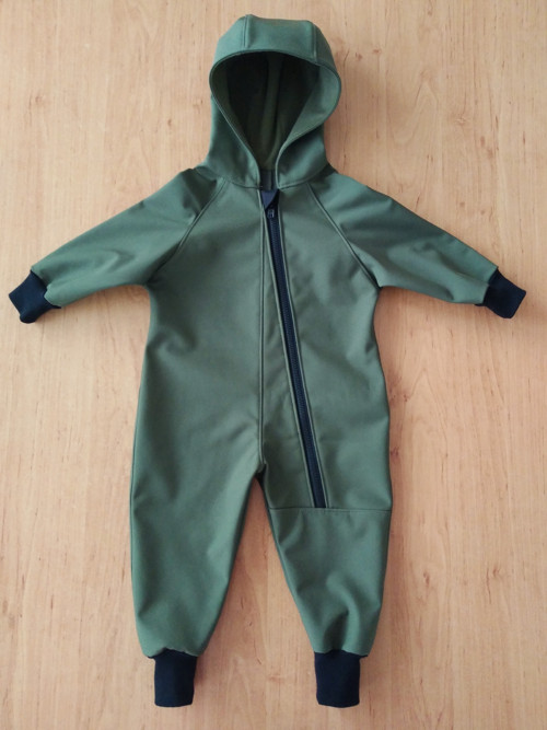 Softshellový overal khaki