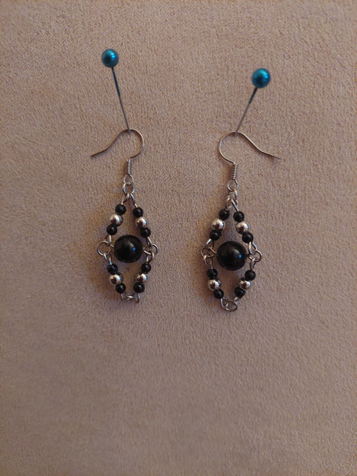 Black & Silver Beads III
