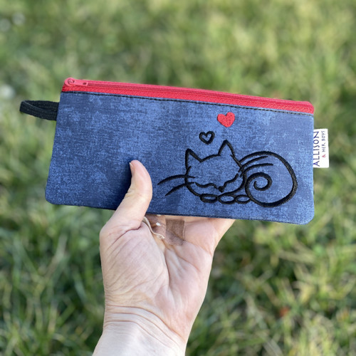 PencilCase Kotě na džíns