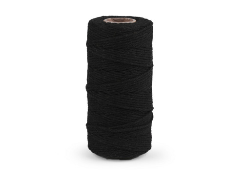 Bavlněná příze macrame - černá