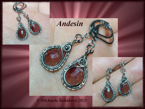 Náušnice s andesinem — foto 1