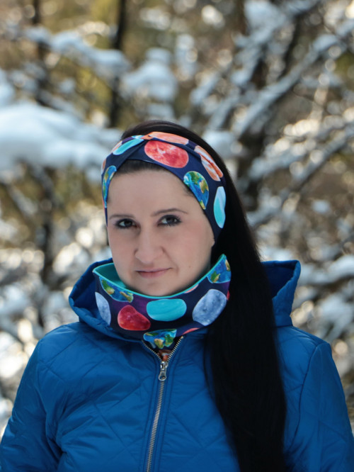 Prekrížená úpletová čelenka planéty