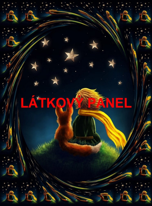 Bavlněný panel Malý princ 15x20 cm - skladem