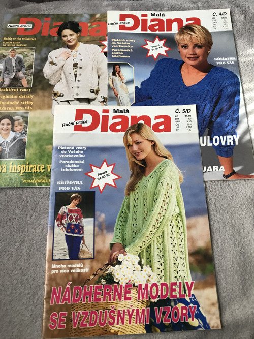 Malá Diana - pletení 3ks — foto 1