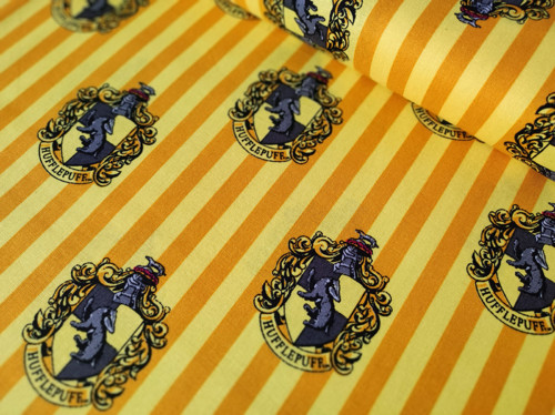 Bavlnená látka Harry Potter -Hufflepuff