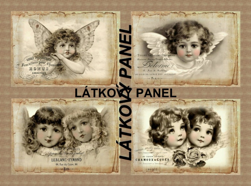 Bavlněný panel - sada 29x40 cm skladem