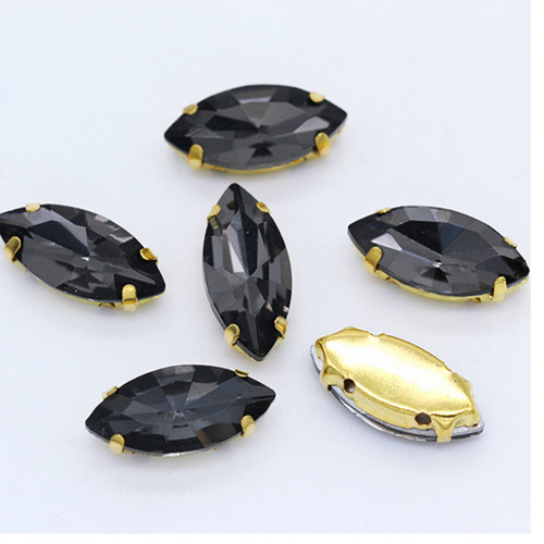 Naveta barva - black diamond - 9x18mm — foto 1