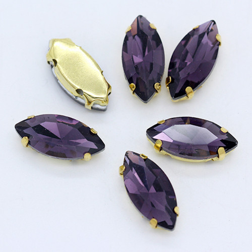 Naveta barva - violet- 9x18mm — foto 1